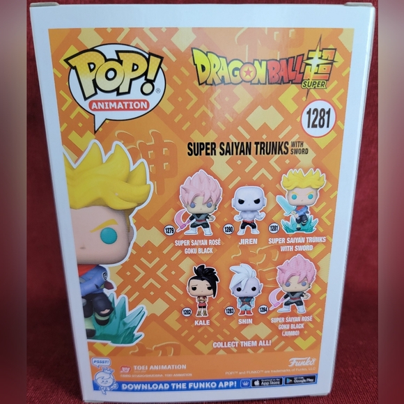 Super saiyan Trunks with swords funko # 1281 (nib) With pop protector - Picture 7 of 7